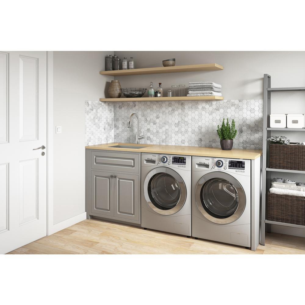 21 in. x 18 in. x 12 in. 16-Gauge Stainless Steel Undermount Deep-Laundry Utility Sink - Super Arbor