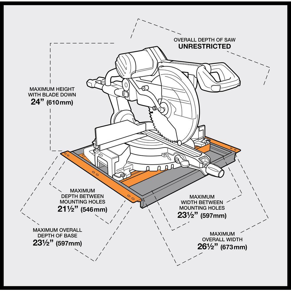 Portacube STR Miter Saw Workstation - Super Arbor