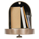 Garrison Large, Steel, Post Mount Mailbox, Venetian Bronze - Super Arbor