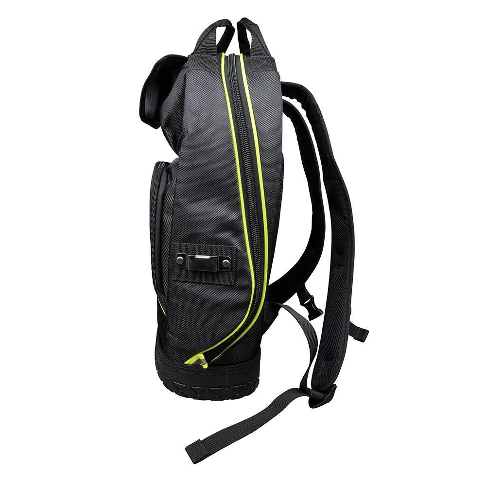 Tradesman Pro 14-3/8 in. High-Visibility Tool Bag Backpack, Black and Gray - Super Arbor