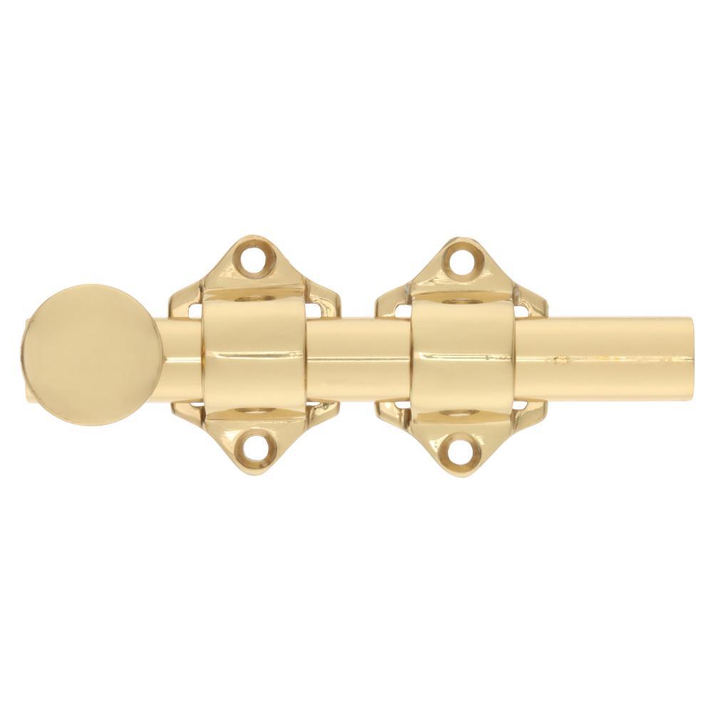 4 1/4 in. Solid Brass Dutch Door Surface Bolt - Super Arbor