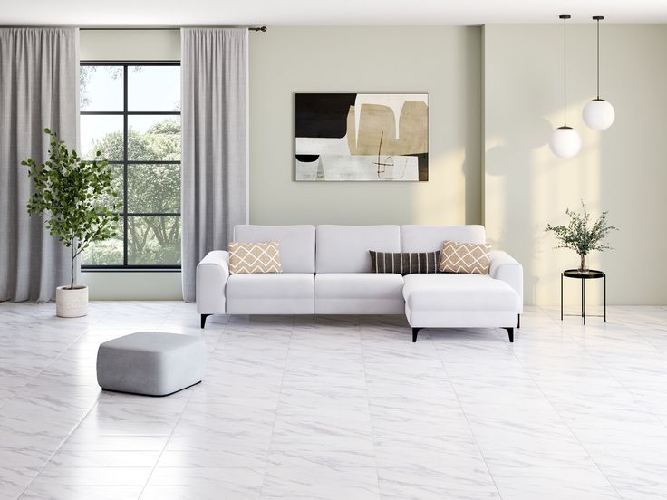 Bianco Carrara 12-in x 24-in Glazed Ceramic Marble Look Floor and Wall Tile (1.92-sq. ft/ Piece)