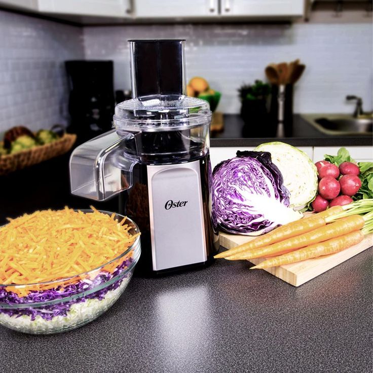 Oskar 2-in-1 4-Cup Single Speed Black Salad Prep & Food Processor