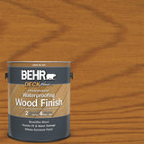 BEHR DECKplus 1 Gal. Natural Clear Transparent Waterproofing Exterior Wood Finish - Super Arbor
