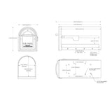 Mapleton Post Mount Mailbox Rubbed Bronze with Premium Champagne Flag - Super Arbor