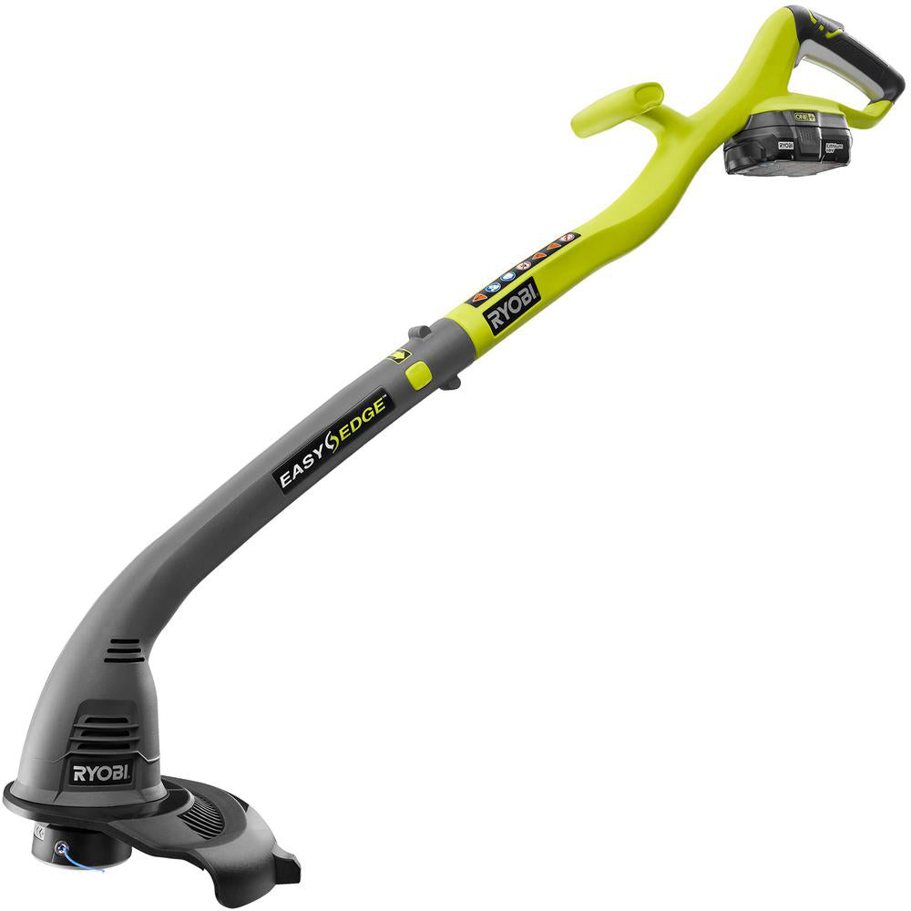 RYOBI ONE+ 18-Volt Lithium-Ion String Trimmer/Edger & Blower/Sweeper Combo Kit with 2.0Ah Battery and Charger