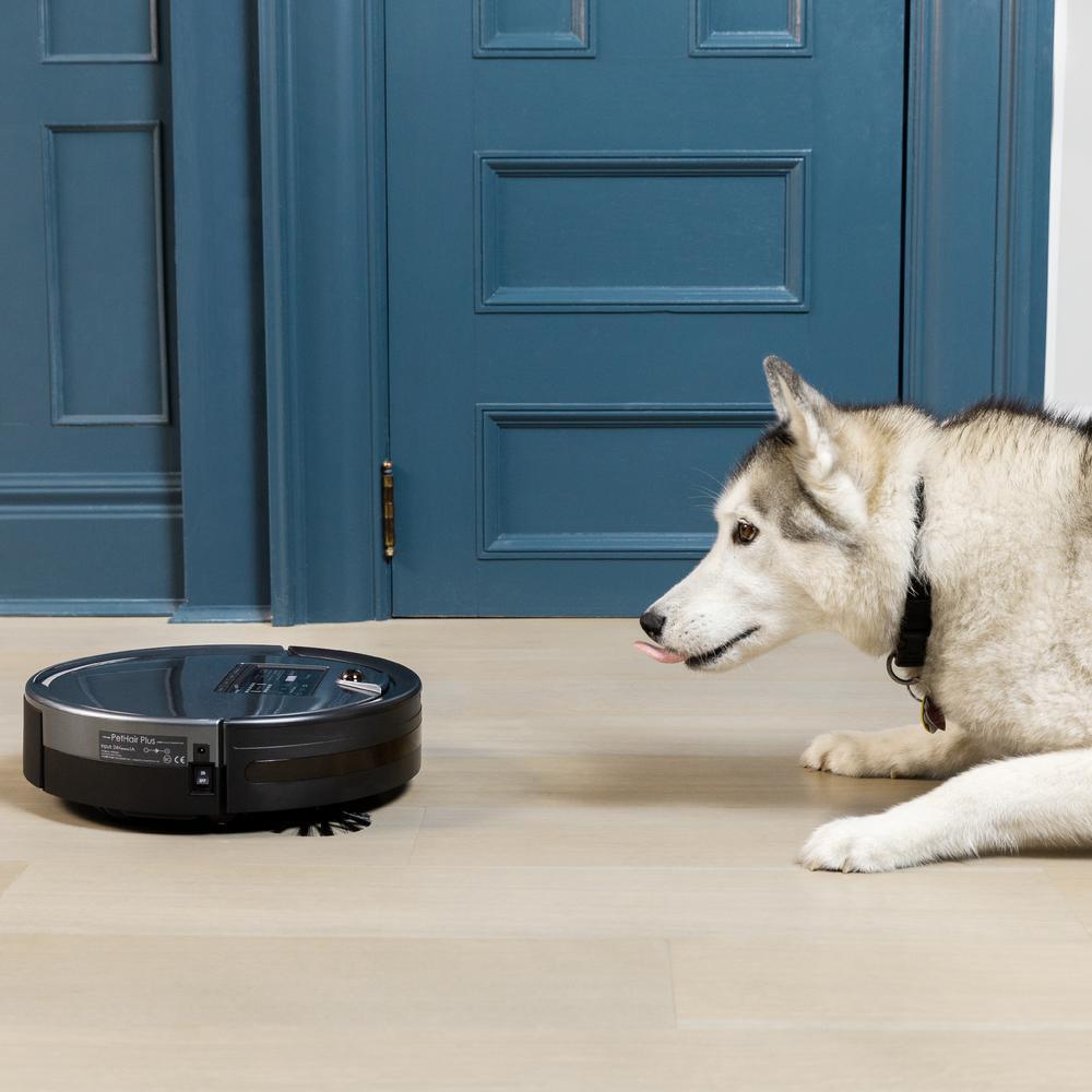 PetHair Plus Robotic Vacuum Cleaner and Mop, Charcoal - Super Arbor
