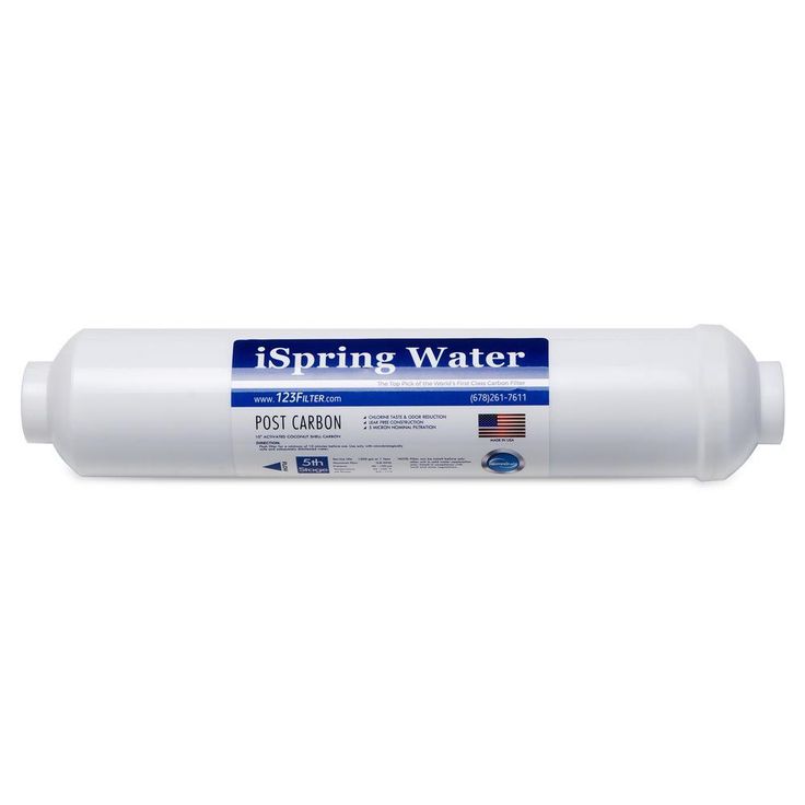 FT15US Premium Universal Inline Activated Post Carbon Replacement Water Filter Cartridge with Quick Connect Fittings