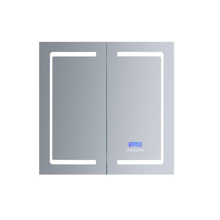 Bracciano 36 in. W. x 36 in. H. Recessed or Surface-Mount LED Medicine Cabinet with Defogger
