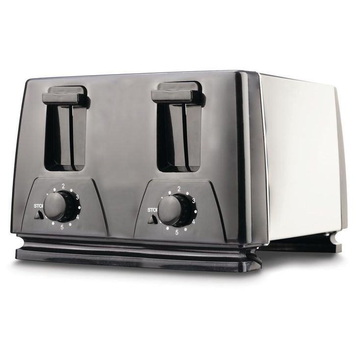 4-Slice Black Toaster