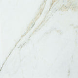 25 in. W Marble Single Sink Vanity Top in Arabescato Venato with White Sink - Super Arbor