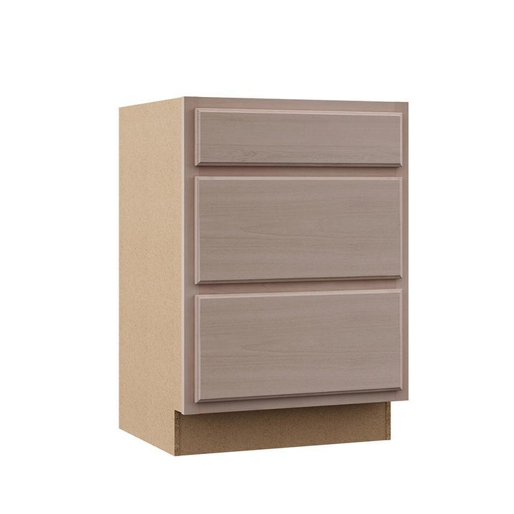 Hampton Assembled 24x34.5x24 in. Drawer Base Kitchen Cabinet in Unfinished Beech - Super Arbor