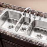 Premiere Gourmet Series Topmount Stainless Steel 41 in. 4-Hole Triple Bowl Kitchen Sink with Accessory Combo Pack - Super Arbor