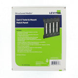 Structured Media Twist and Mount Patch Panel with 24 Cat 6 Ports - Black - Super Arbor