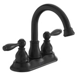 Mandouri 4 in. Centerset 2-Handle High-Arc Bathroom Faucet in Bronze