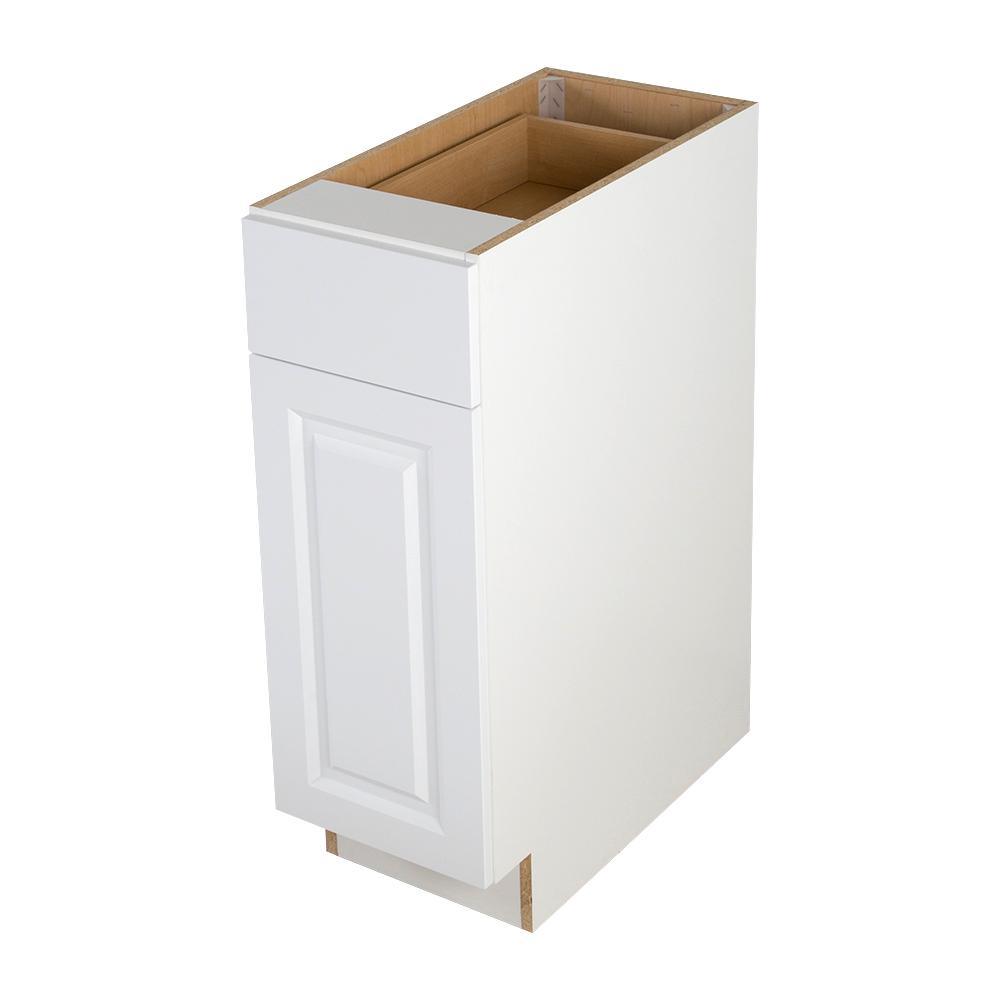 Benton Assembled 12x34.5x24.5 in. Base Cabinet with Soft Close Full Extension Drawer in White - Super Arbor