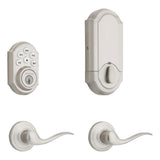 SmartCode 909 Satin Nickel Single Cylinder Electronic Deadbolt Featuring SmartKey Security - Super Arbor