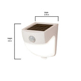 120-Degree White Motion Activated Sensor Outdoor Solar Powered Wedge Security Light - Super Arbor