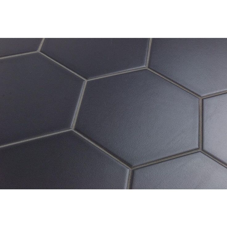 Magen Hex Dark Gray Matte Ceramic Hexagon Tile