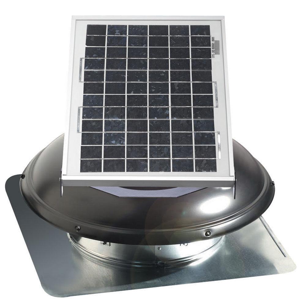 800 CFM Weatherwood Galvanized Steel Solar Powered Attic Fan - Super Arbor