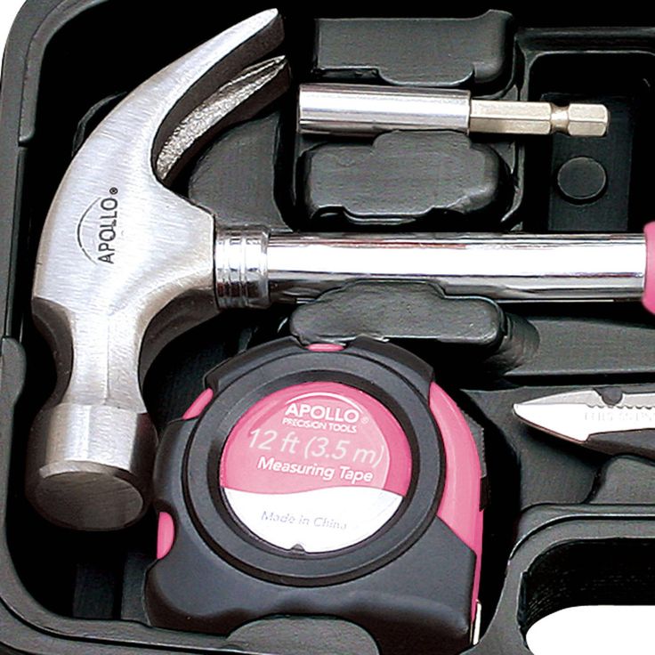Apollo DT9706P 39-Piece Tool Set, Pink