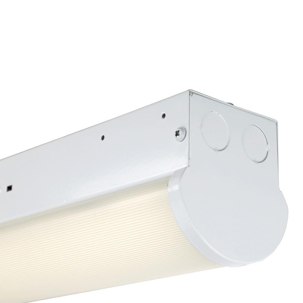 48-Watt 4 ft. White Integrated LED MV 5000 Lumen Surface Mount Strip Light - Super Arbor