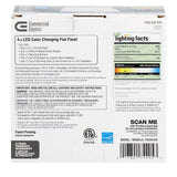 4 in. J-Box 8-Watt Dimmable White Integrated LED Square Flat Panel Ceiling FlushMount Light w/ ColorChanging CCT(4-Pack)
