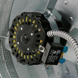 1000 CFM Silver Galvanized Steel Electric Powered Attic Fan with Adjustable Thermostat - Super Arbor