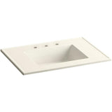 Ceramic/Impressions 25 in. Single Faucet Hole Vitreous China Vanity Top with Basin in White Impressions - Super Arbor