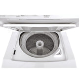 GE White Laundry Center with 2.3 cu. ft. Washer and 4.4 cu. ft. 240-Volt Vented Electric Dryer