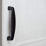 3-3/4 in. Matte Black Deco Cabinet Pulls (10-Pack) - Super Arbor