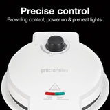 800 W White Waffle Cone and Waffle Bowl Maker