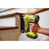 18-Volt ONE+ Lithium-Ion Cordless 7-1/4 in. Compound Miter Saw and AirStrike 18-Gauge Brad Nailer (Tools Only)