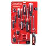 Craftsman 12-Piece Multi-Bit Screwdriver Set with Bi-Material Handle
