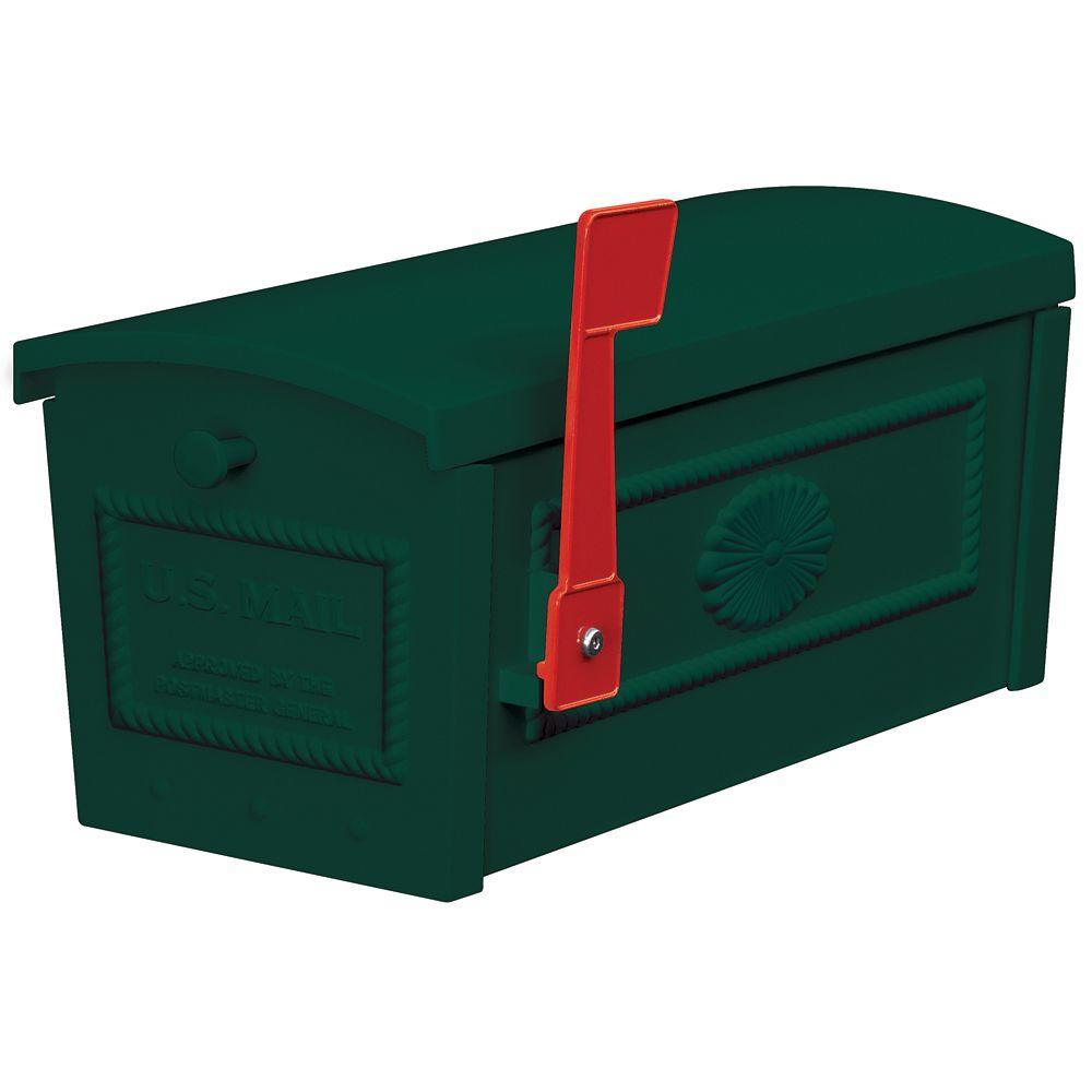 4500 Series Post Style Townhouse Mailbox in Green - Super Arbor