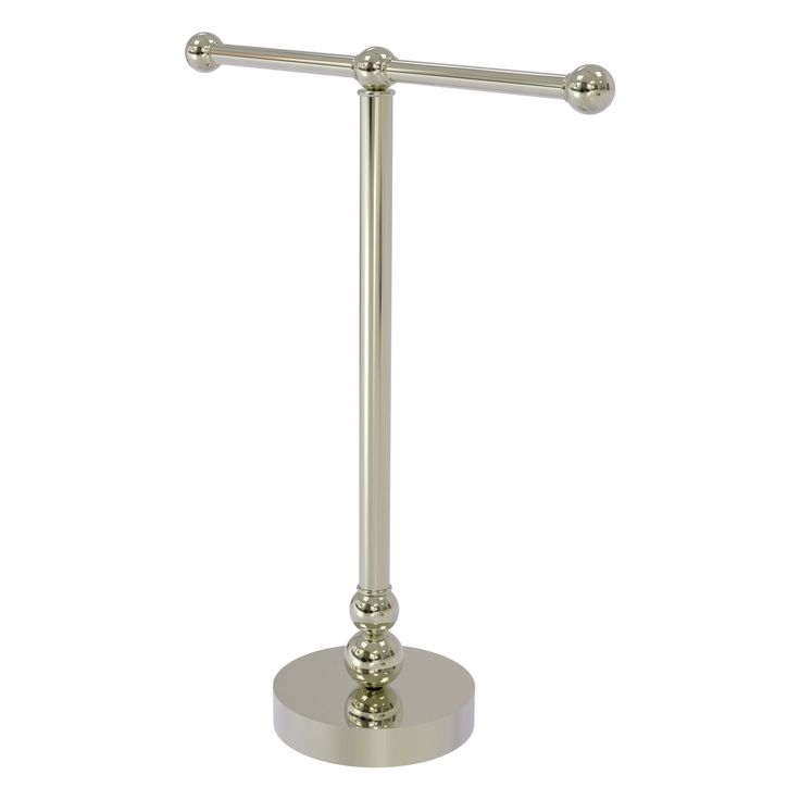 Allied Brass Vanity Top 2 Arm Guest Towel Holder in Matte White