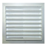 18 in. x 24 in. Plastic Wall Louver Static Vent in White - Super Arbor