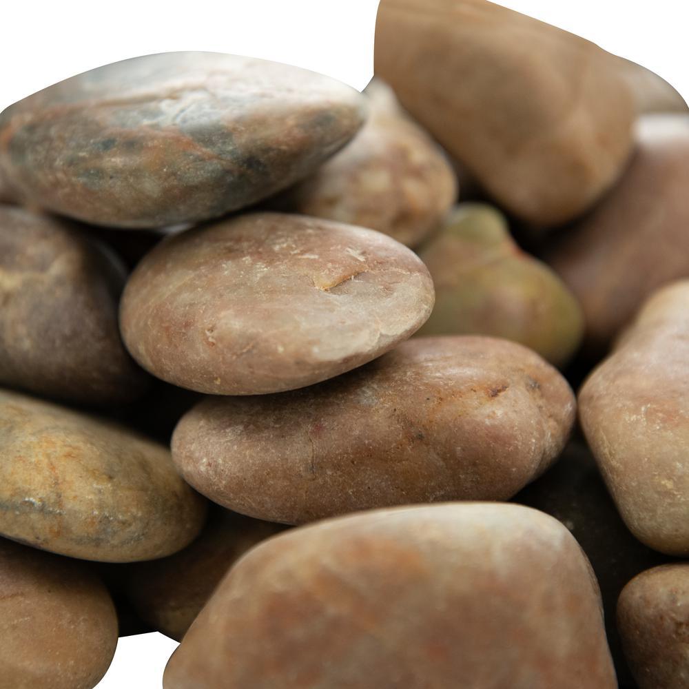 Red Polished 0.5 cu. ft . 1 to 2 in. Pebbles. 40 lb. Bag (55 bags / pallet) - Super Arbor