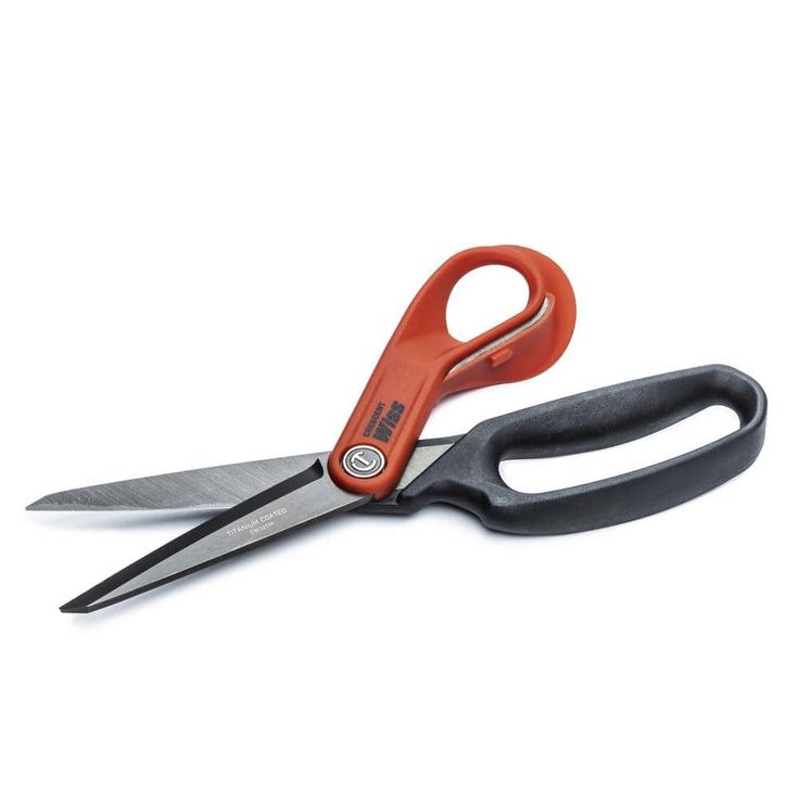 Crescent Wiss 10 in. Heavy Duty Titanium Coated Tradesmen Scissor and 3.25 in. Steel Drop Point Pocket Knife Set (2-Piece)