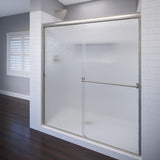 Classic 60 in. x 70 in. Semi-Frameless Sliding Shower Door in Oil Rubbed Bronze with Clear Glass - Super Arbor