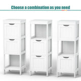 12 in. W x 35 in. H Floor Freestanding base Cabinet with 2 Drawers in White - Super Arbor