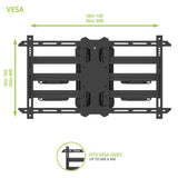 Inner and Outer Corner, Column and Pillar Corner TV Wall Mount for 37 in. - 70 in. TVs - Super Arbor