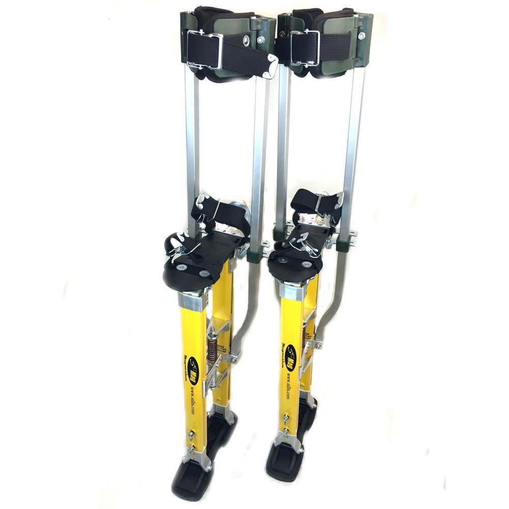 SurPro 24 in. to 40 in. Adjustable Height Dual Legs Support Magnesium Drywall Stilts - Super Arbor
