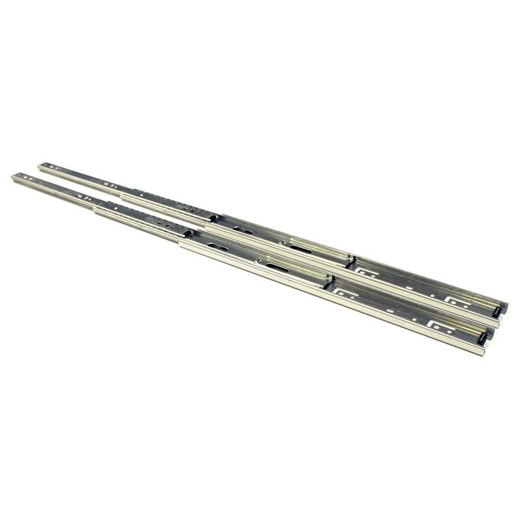 18 in. Full Extension Side Mount Ball Bearing Drawer Slide with Installation Screws (10-Pair)