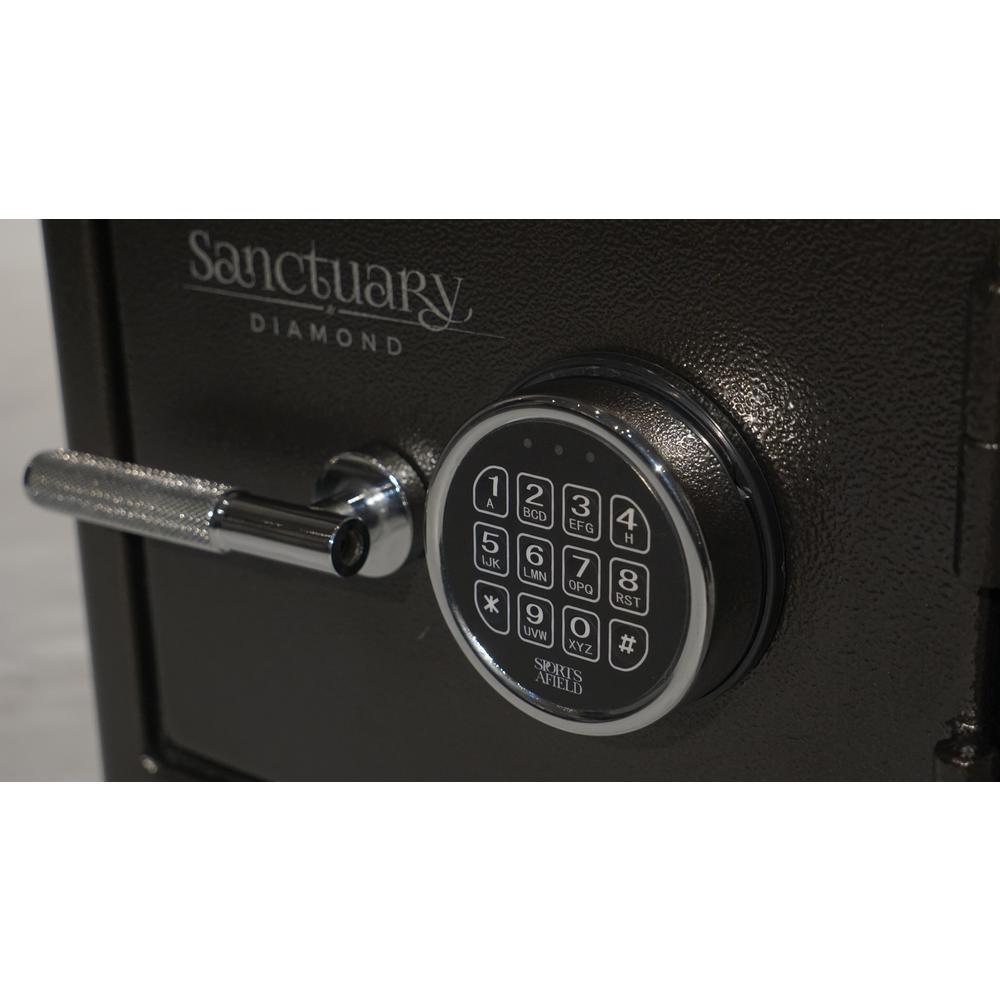 Sanctuary Diamond Small Fire/Waterproof Safe with Electronic Lock in Midnight Earth - Super Arbor