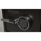 Sanctuary Diamond Small Fire/Waterproof Safe with Electronic Lock in Midnight Earth - Super Arbor