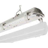 Contractor Select XVML 4 ft. 64-Watt Equivalent Integrated LED 5534 Lumens 5000K Gray Vapor Tight Strip Light Fixture - Super Arbor