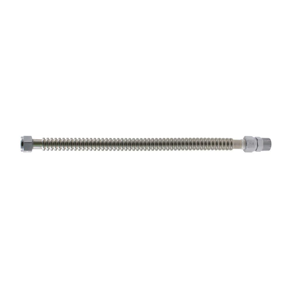 3/4 in. FIP x 3/4 in. MIP x 18 in. Stainless Steel Water Heater Connector - Super Arbor