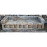 Oldcastle Olde Manor 3.75 in. x 11.5 in. x 8 in. Toscana Tan/Brown Concrete Garden Wall Block (120 Pieces / 40 Face ft. / Pallet) - Super Arbor
