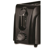 2-Slice Black Toaster with Cool-Touch Exterior